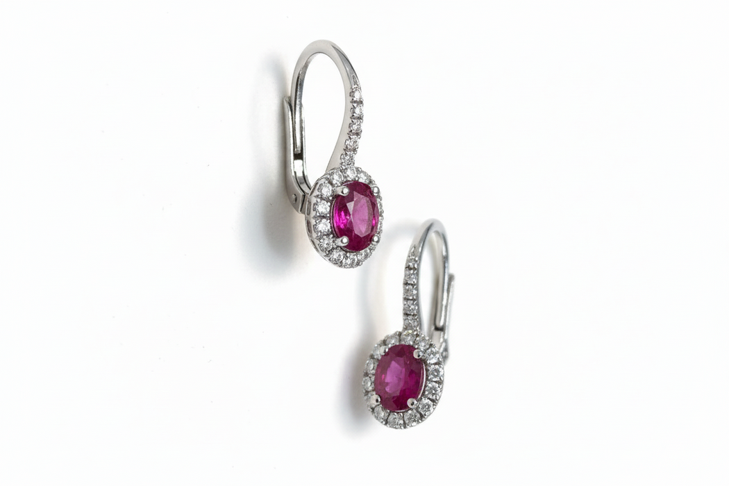 Orecchini pendenti Ruby