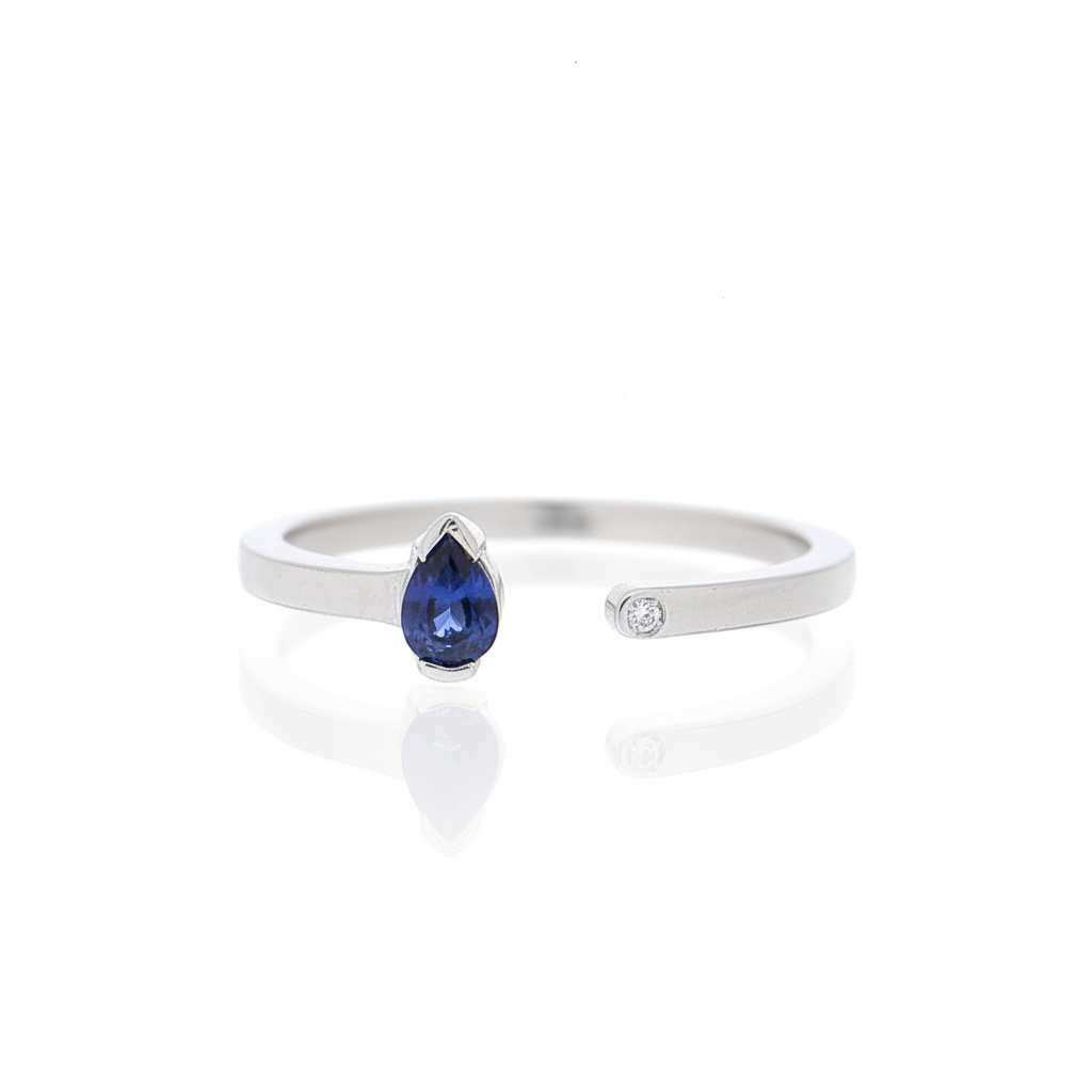 Anello  Hope Blue   Pear