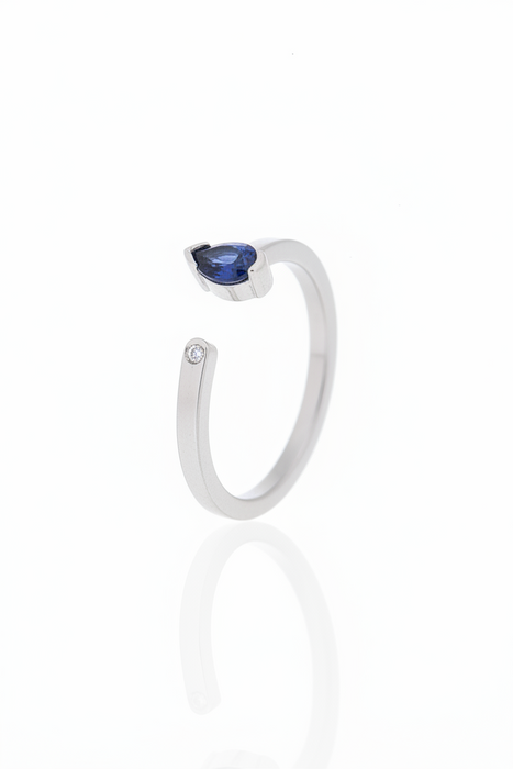 Anello  Hope Blue   Pear
