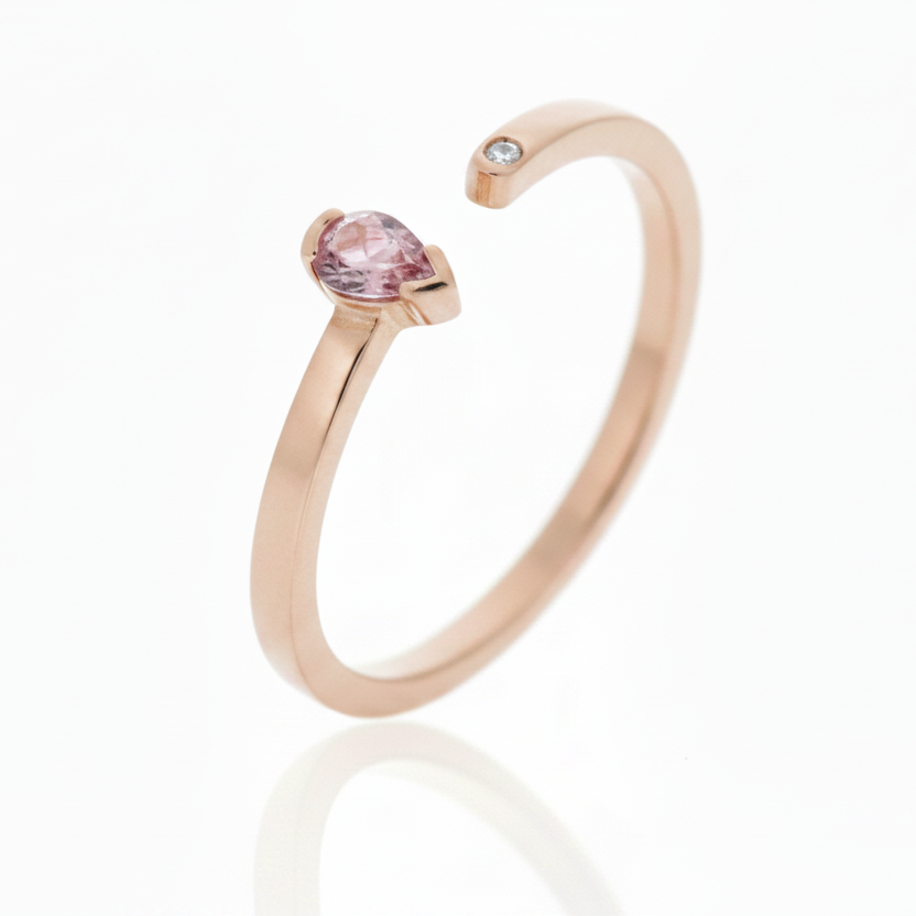 Anello Hope Pink  Pear