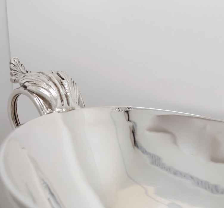 Jatte Ovale in Argento 800 con Manici – Stile San Marco