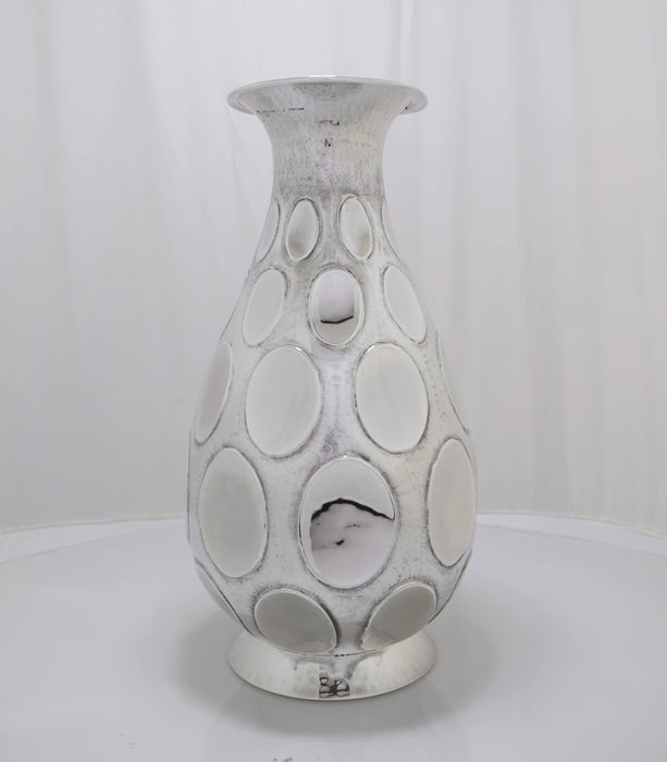 Vaso in Argento 925 con Decori Ovali – Brandimarte