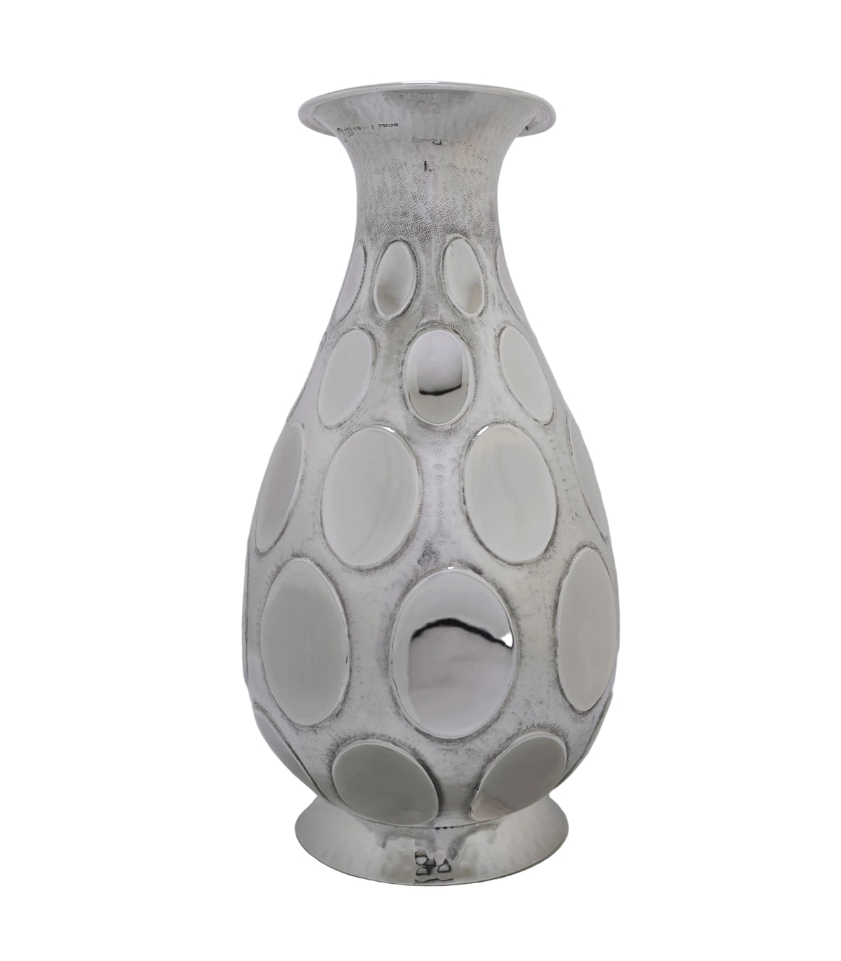 Vaso in Argento 925 con Decori Ovali – Brandimarte