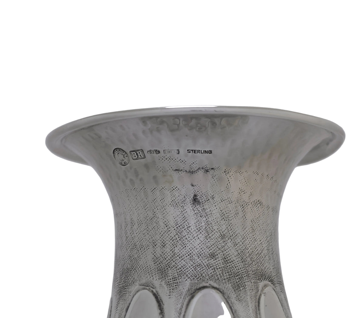 Vaso in Argento 925 con Decori Ovali – Brandimarte