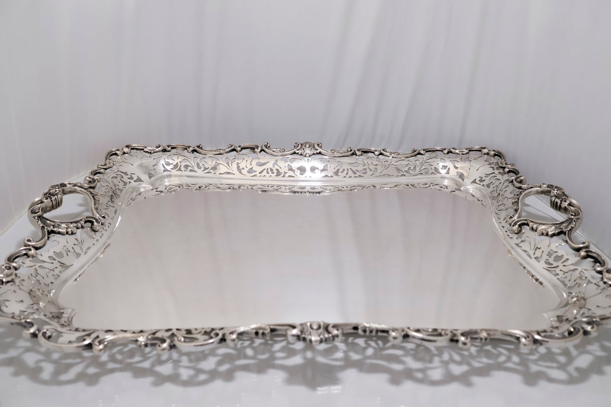 Vassoio Rettangolare in Argento 800