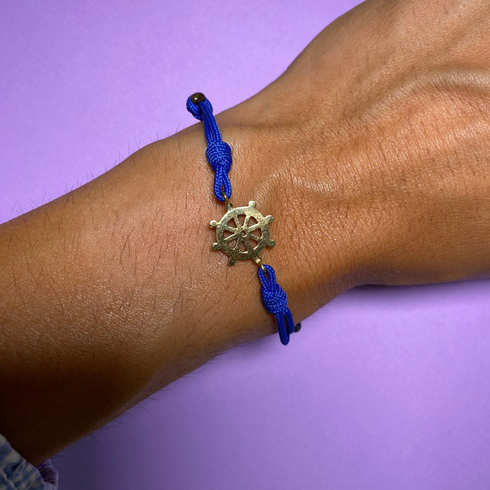 Bracciale in oro giallo con timone