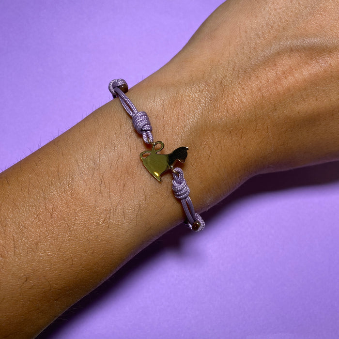 Bracciale in oro con gatto