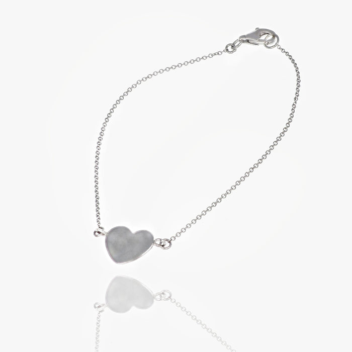Bracciale Cuore in Oro Bianco