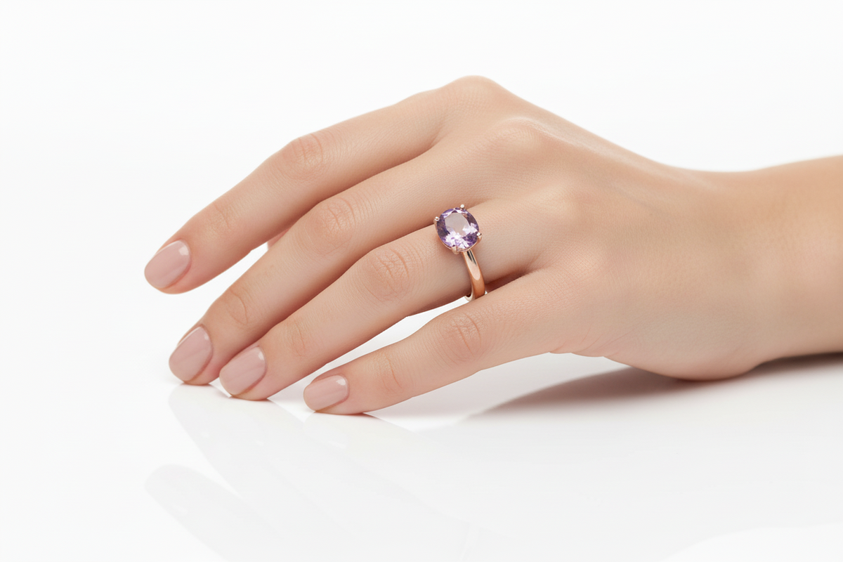 Anello Caramel  Oval 9Kt