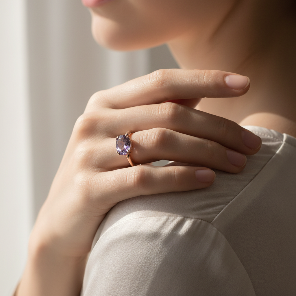 Anello Caramel Ametista