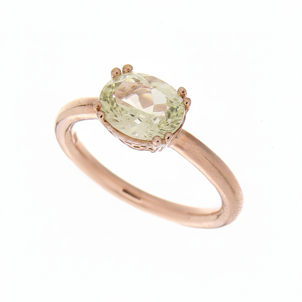 Anello Caramel Verde 9Kt