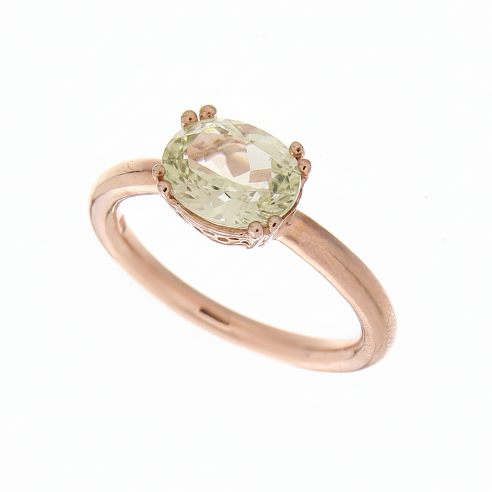 Anello Caramel Verde 9Kt