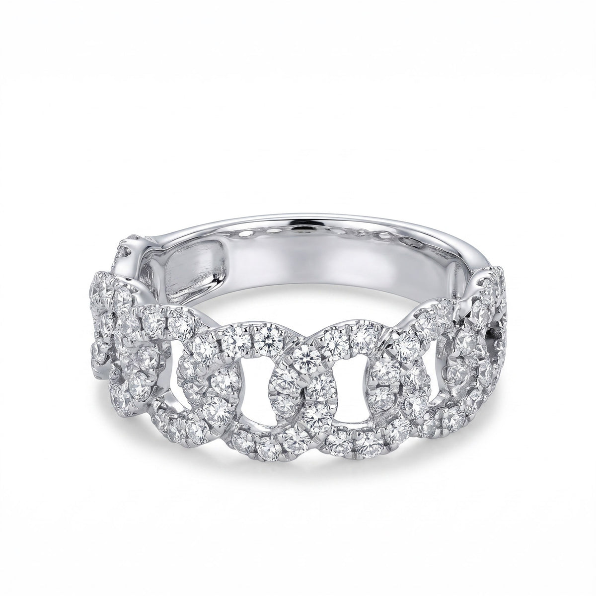 Anello Groumette Pavé con Diamanti