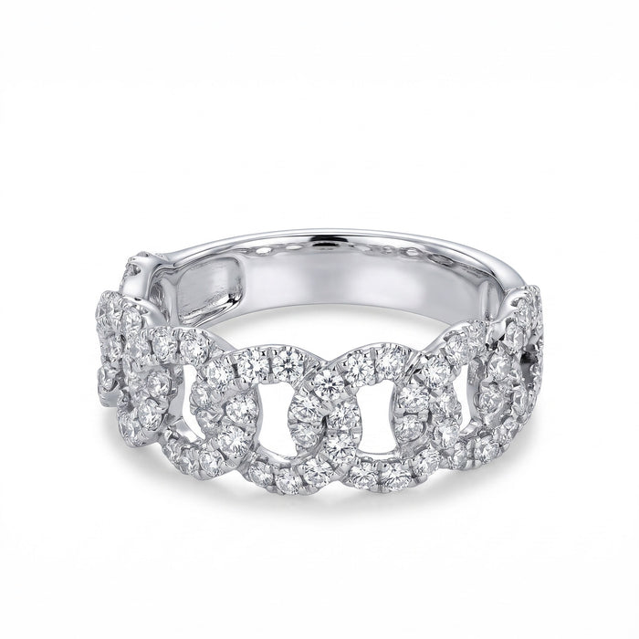 Anello Groumette Pavé con Diamanti