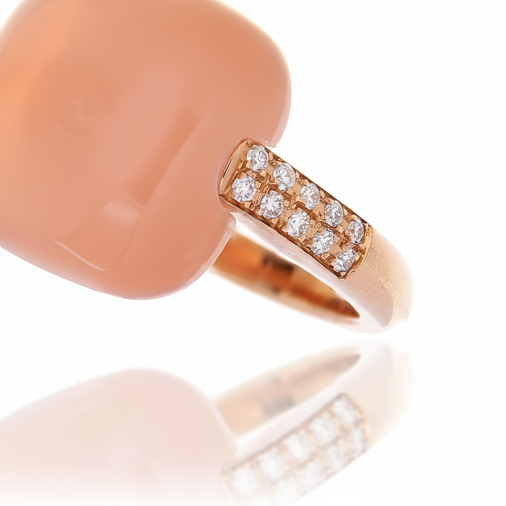 Anello Pink Cabochon