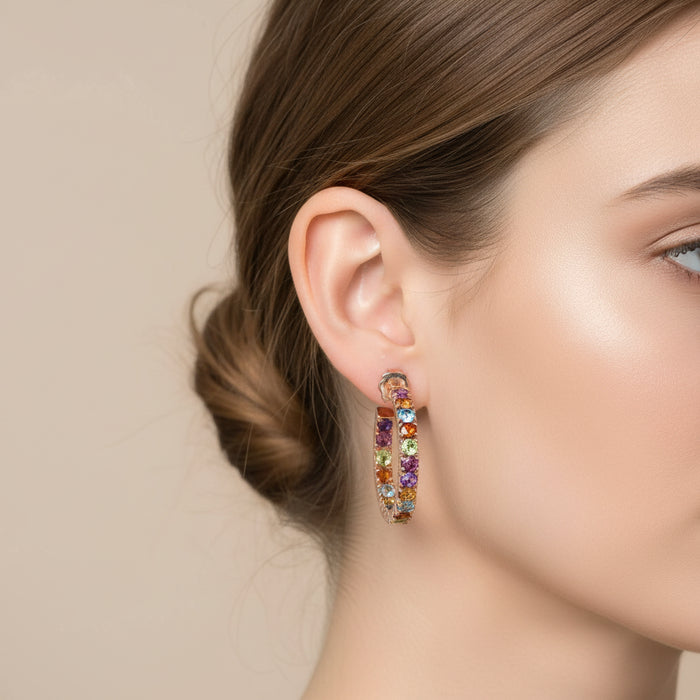 Orecchini Caramella Rainbow 9Kt