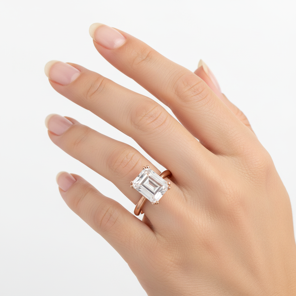 Anello Caramel Emerald 9Kt