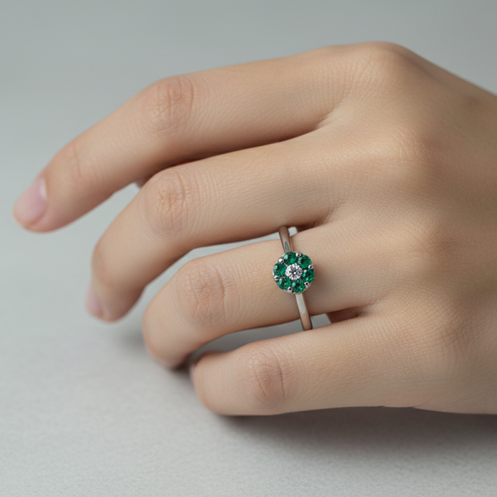 Anello Petit Fleur Vert