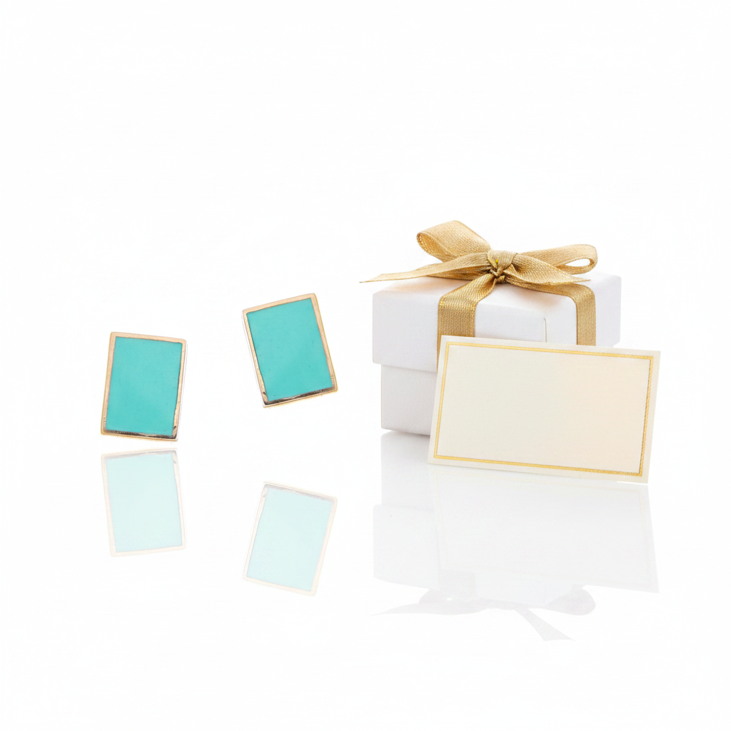 Orecchini Square Turquoise