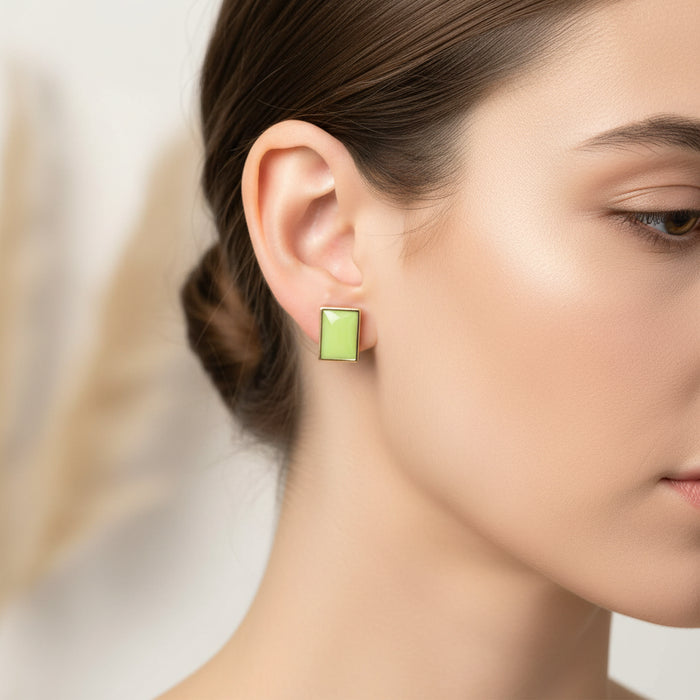Orecchini Green Square