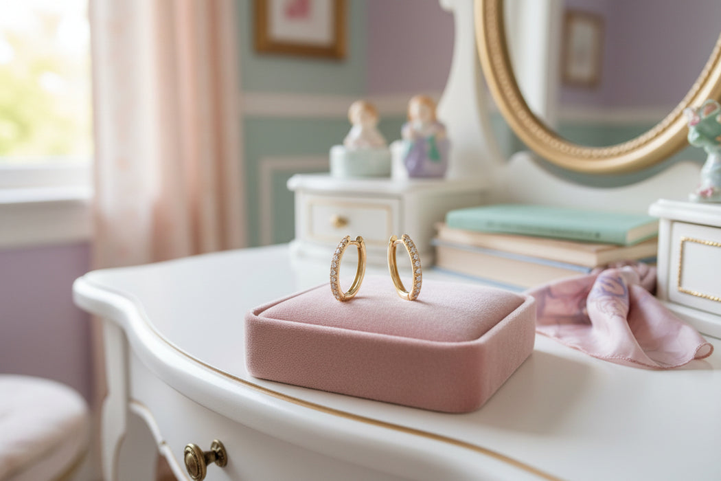 Orecchini Circle Thin Yellow