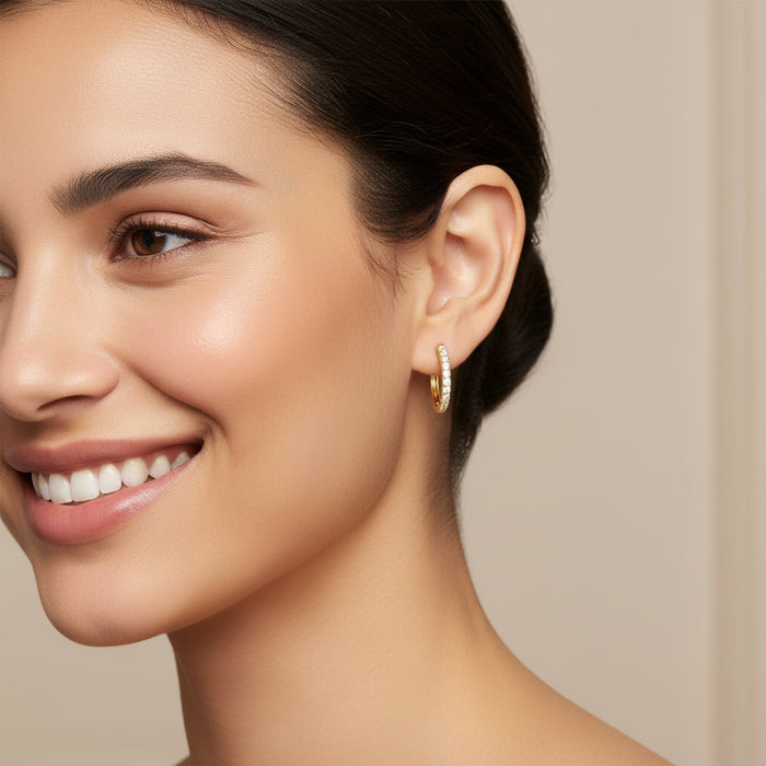 Orecchini Circle Thin Yellow