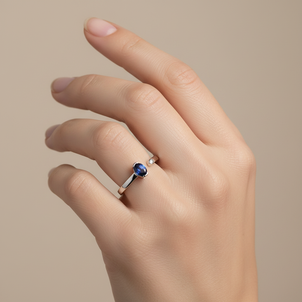 Anello  Hope Blue Oval