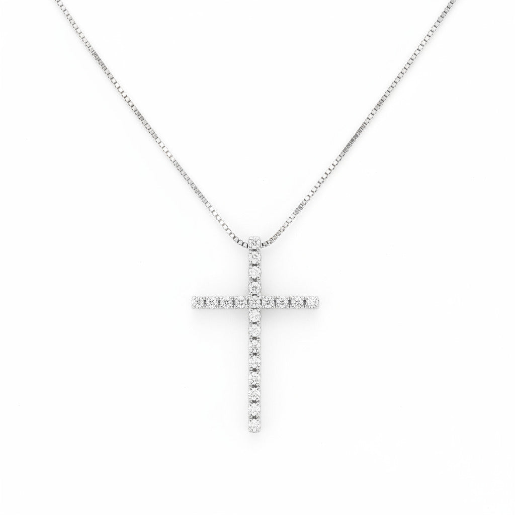 Ciondolo Croce Diamants
