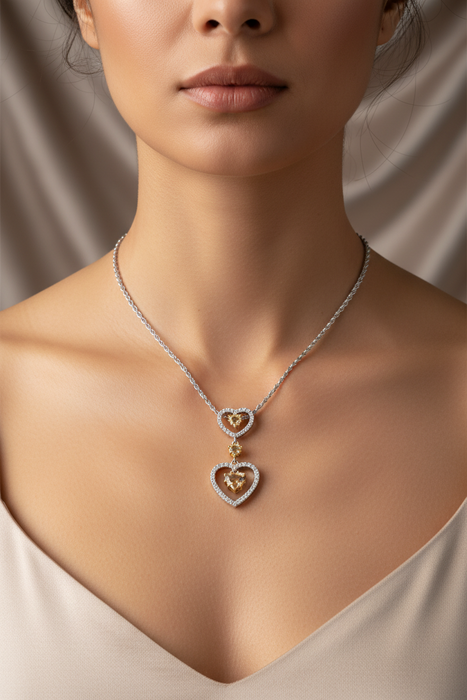 Ciondolo Double Heart