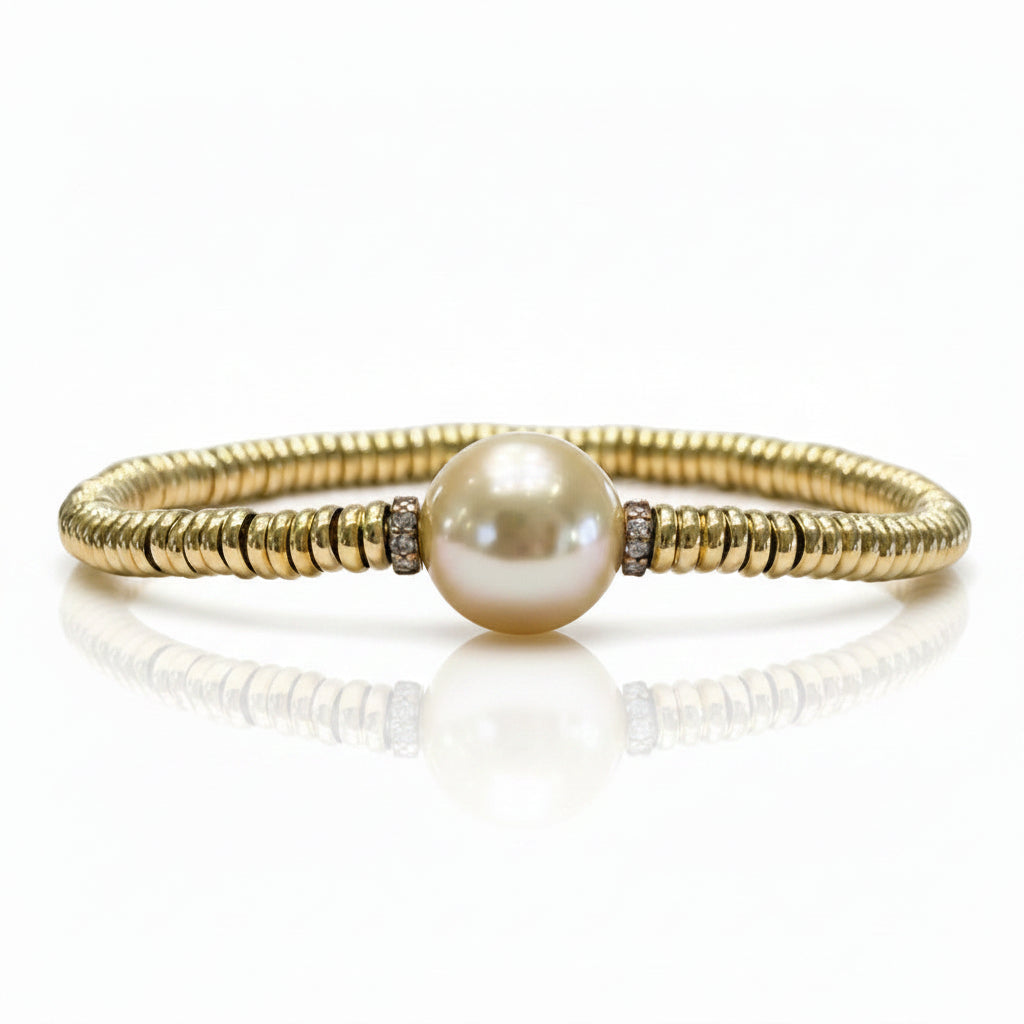 Bracciale Elastesse Perla Gold