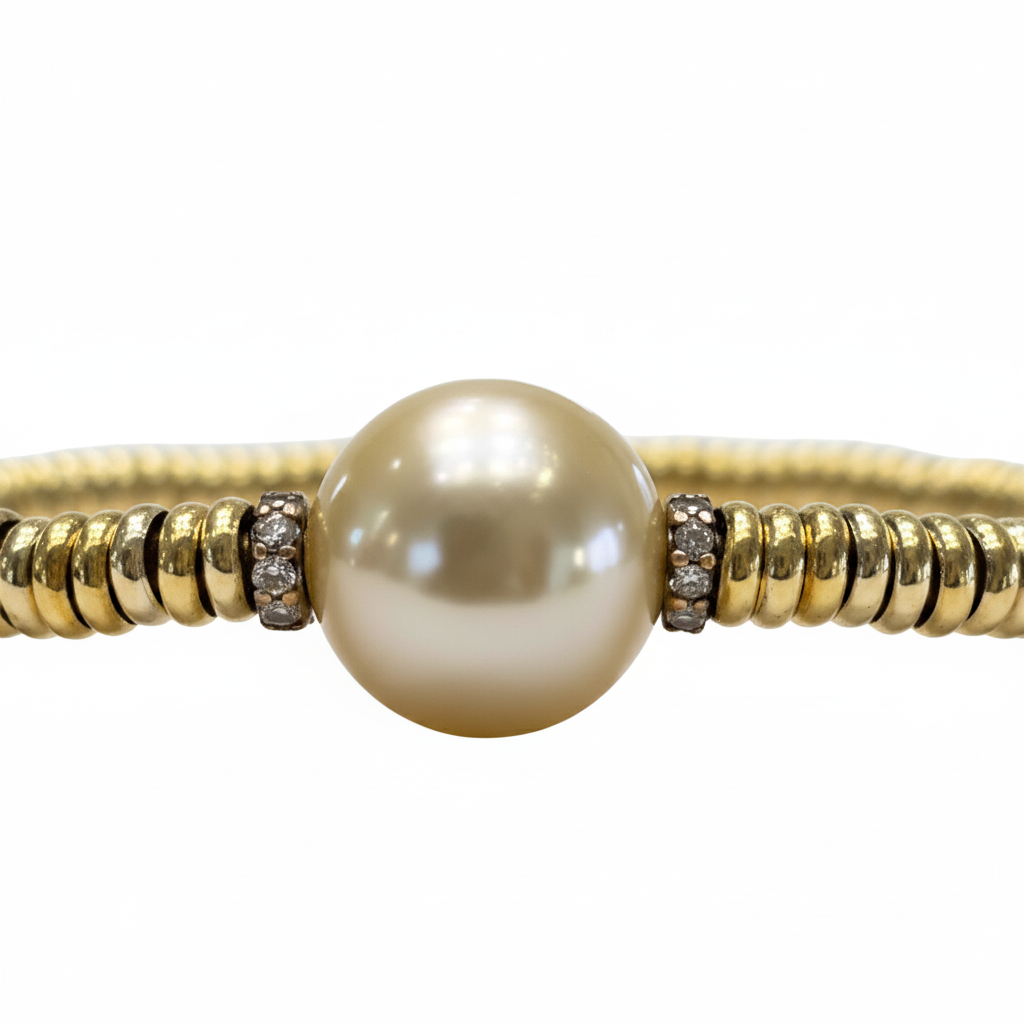 Bracciale Elastesse Perla Gold
