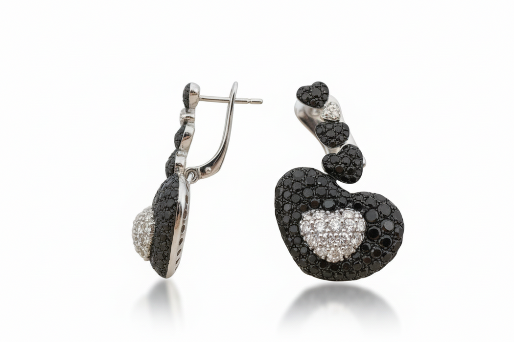 Orecchini Black&White