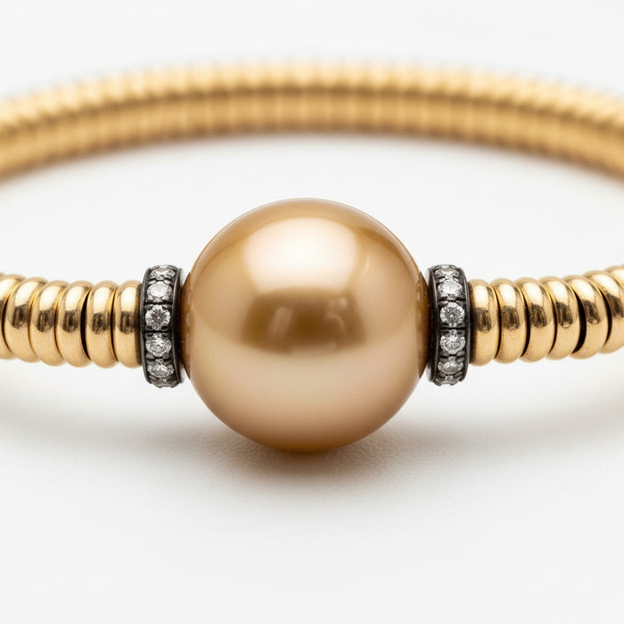 Bracciale Elastesse Perla Chocolat