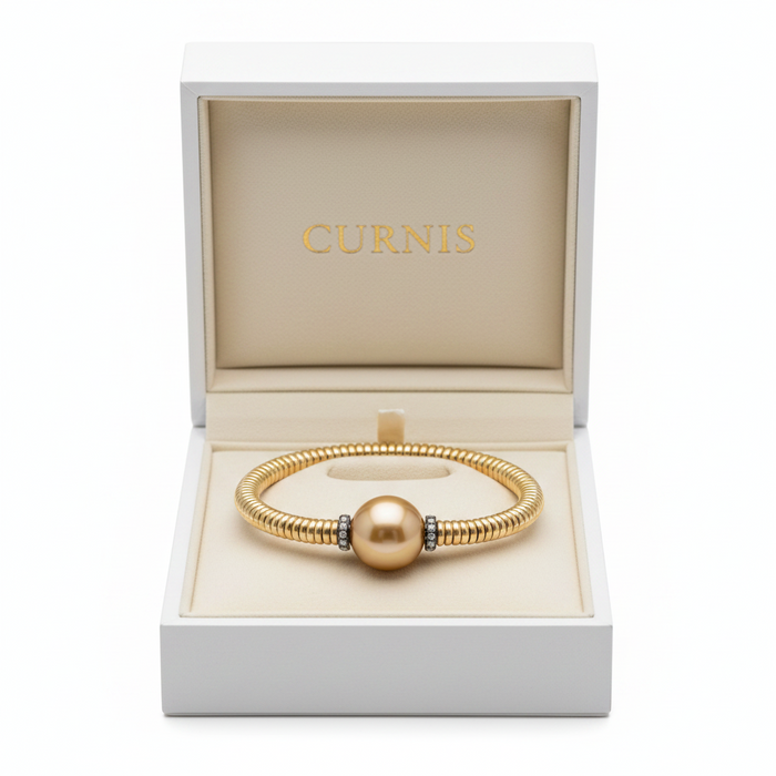 Bracciale Elastesse Perla Chocolat
