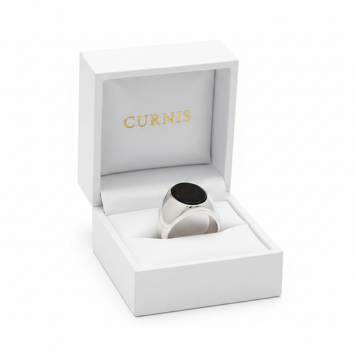 Anello Uomo Onyx Oval