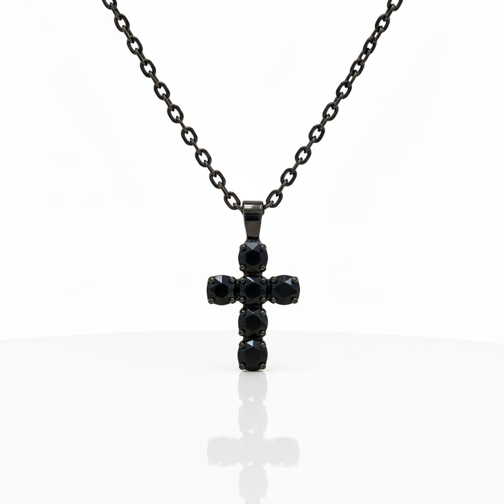 Pendente Uomo Croce All Black