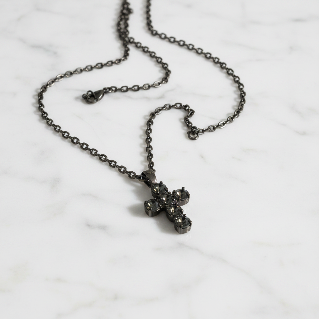 Pendente Uomo Croce All Black