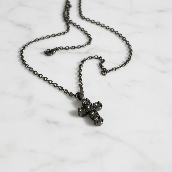Pendente Uomo Croce All Black