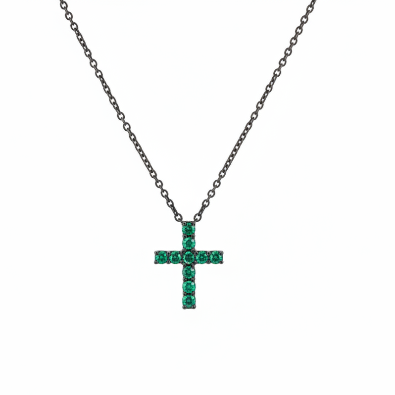 Ciondolo Croce Green