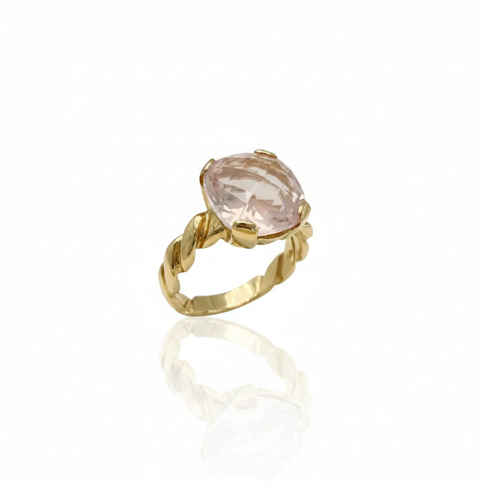 Anello Intreccio Rosa