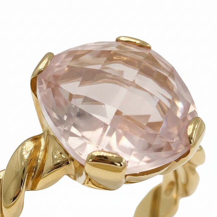 Anello Intreccio Rosa