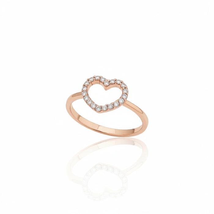 Anello Cuore Open