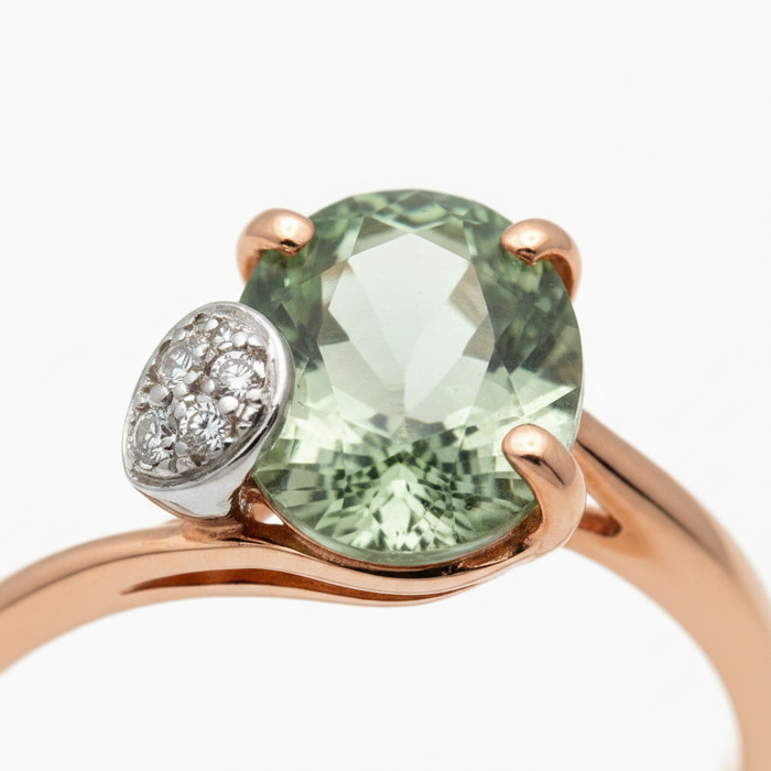 Anello Green Diamonds