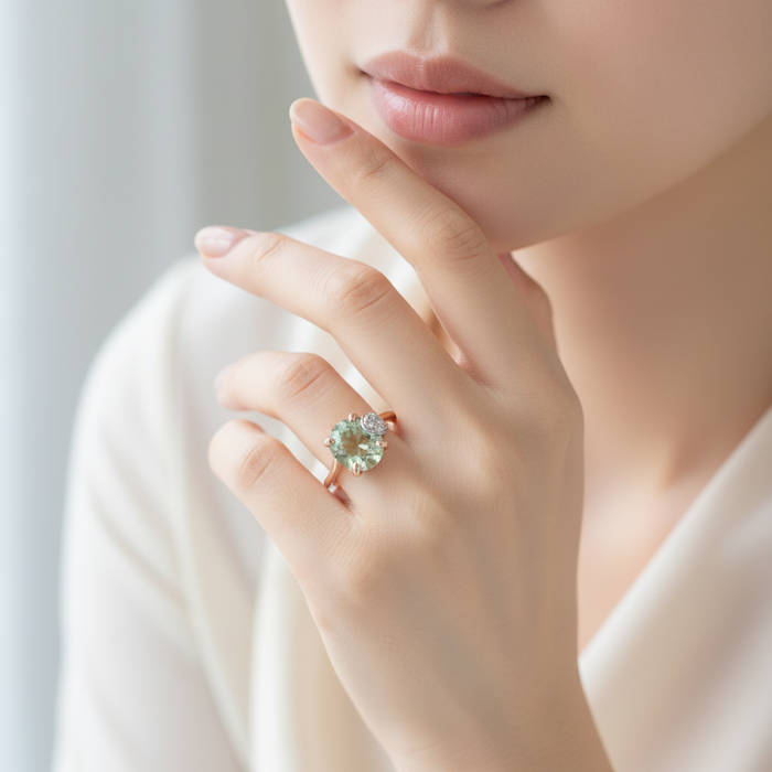 Anello Green Diamonds