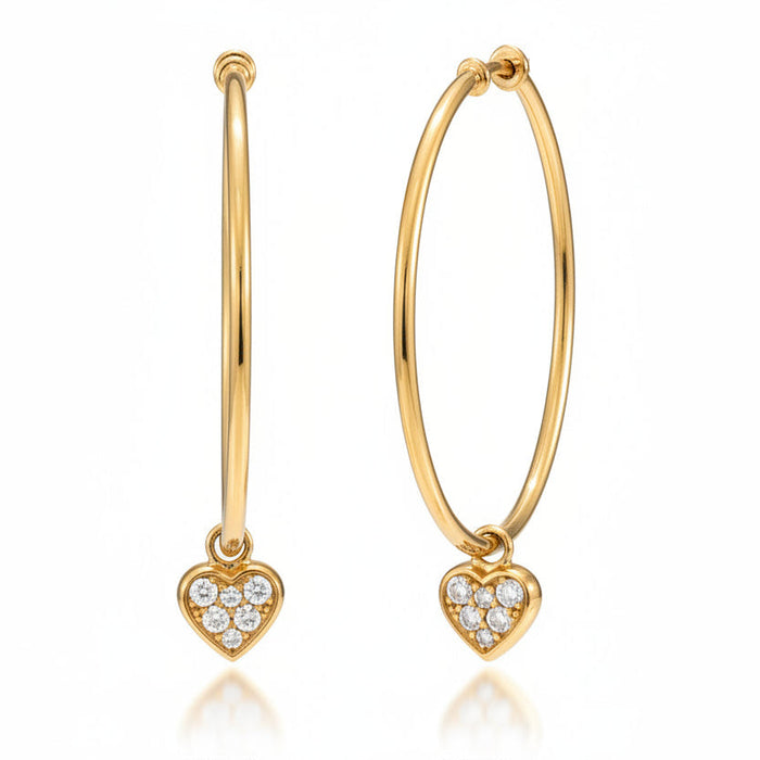 Orecchini Circle Heart