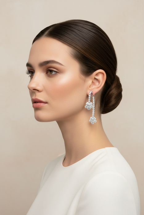 Orecchini Diamonds  Flowers
