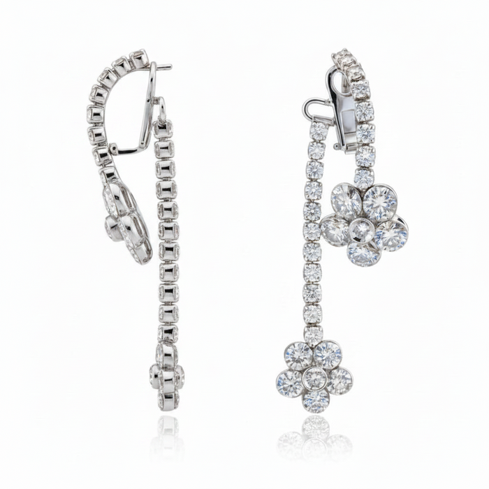 Orecchini Diamonds  Flowers