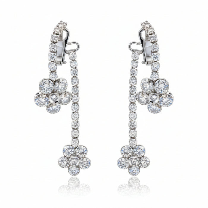 Orecchini Diamonds  Flowers