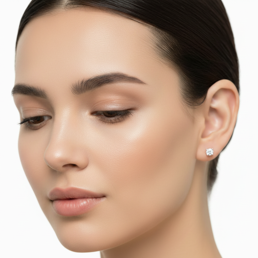 Orecchini Solitari ct 1,01