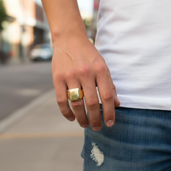 Anello Uomo Square